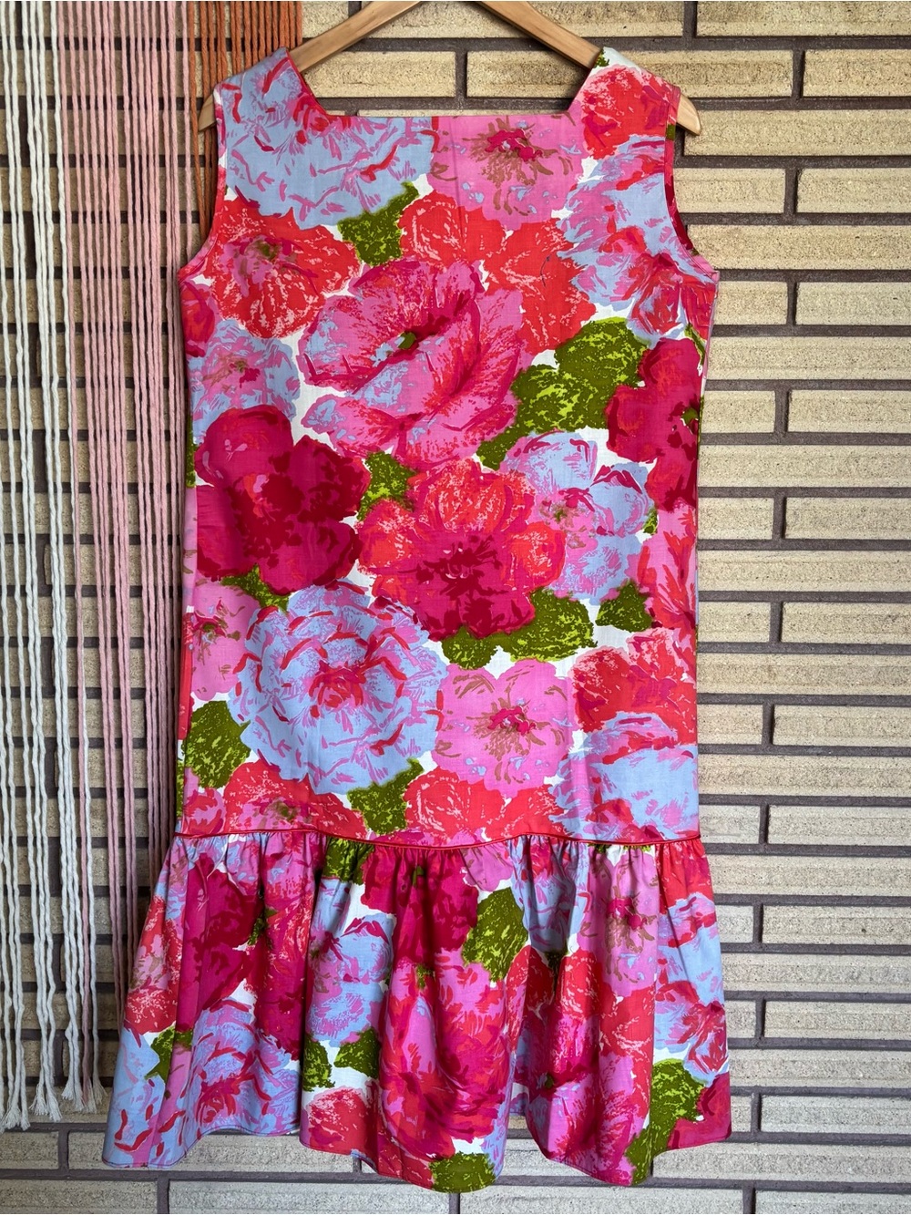 70's Floral Shift Dress - NEW - Size 8 - 10 - Summer Shift - Floral Summer Dress - Picture 9 of 11